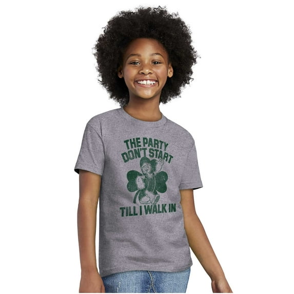 Popeye Saint Patricks Day Party Crewneck T Shirts Boy Girl Teen Brisco Brands XS