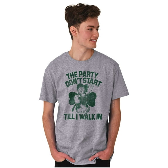 Popeye Saint Patricks Day Party Men's Graphic T Shirt Tees Brisco Brands S