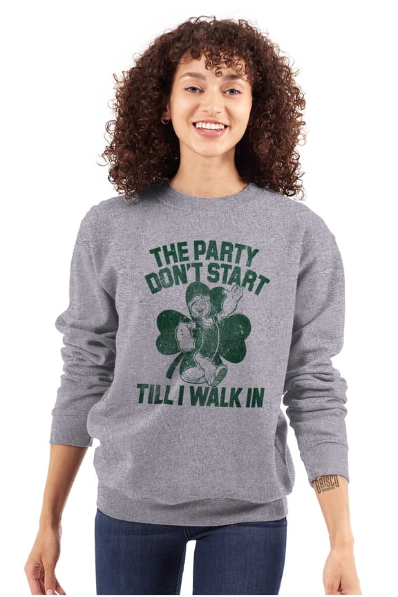 Popeye Saint Patricks Day Party Sweatshirt for Men or Women Brisco Brands S