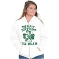 thumbnail image 1 of Popeye Saint Patricks Day Party Zip Up Hoodie Men's Women's Brisco Brands M, 1 of 6