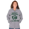 thumbnail image 1 of Popeye Saint Patricks Day Party Zip Up Hoodie Men's Women's Brisco Brands S, 1 of 6