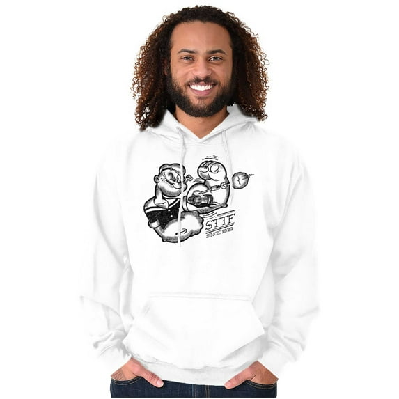 Popeye Sketch Old School Tattoo Style Hoodie Sweatshirt Women Men Brisco Brands X