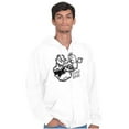 thumbnail image 1 of Popeye Sketch Old School Tattoo Style Unisex Plus Size Zip Hoodie Brisco Brands 3X, 1 of 5