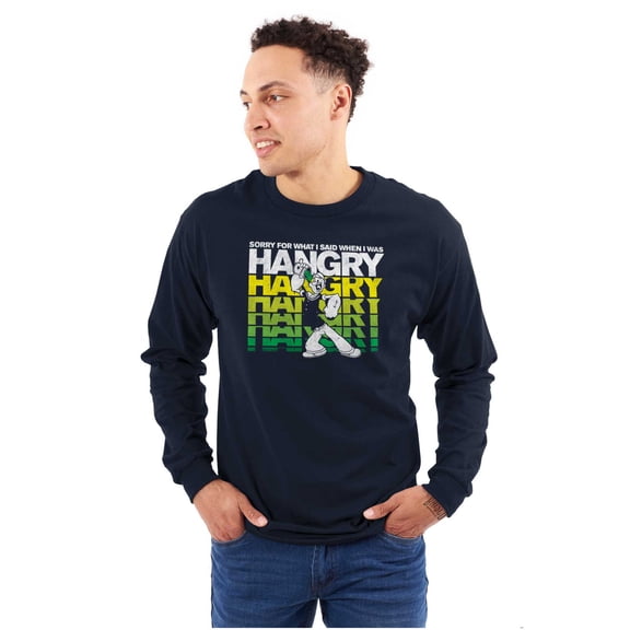 Popeye Sorry I Was Hangry Funny Retro Long Sleeve TShirt Men Women Brisco Brands X