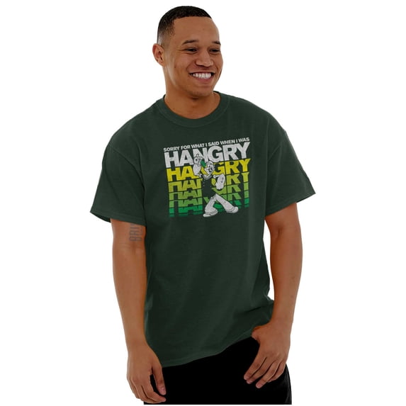 Popeye Sorry I Was Hangry Funny Retro Men's Graphic T Shirt Tees Brisco Brands L