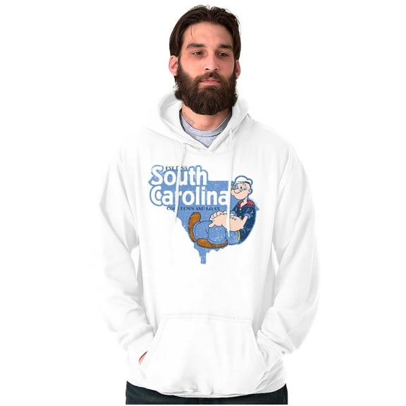 Popeye South Carolina State Cartoon Hoodie Sweatshirt Women Men Brisco Brands S