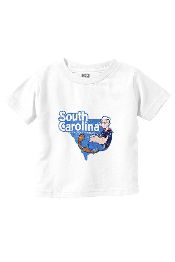 South Carolina State Cartoon Toddler Boy Girl T Shirt Infant Toddler Brisco Brands 12M