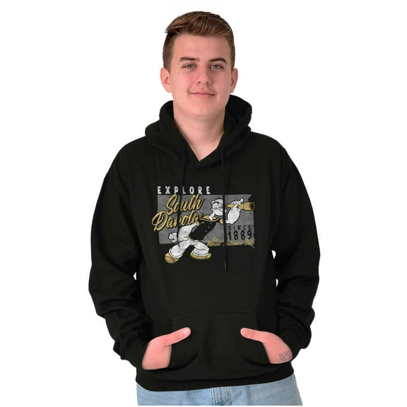 Popeye South Dakota Local State Pride Hoodie Sweatshirt Women Men Brisco Brands S