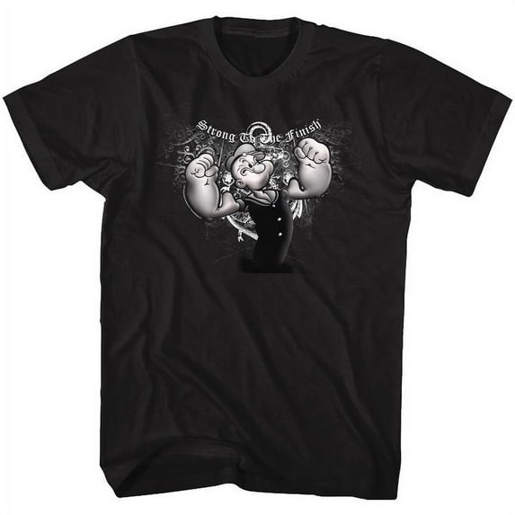 Popeye Sp Black Adult T-Shirt Xlt
