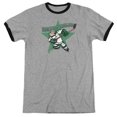 thumbnail image 1 of Popeye Spinach Leafs Adult Ringer T-Shirt Heather Black, 1 of 1