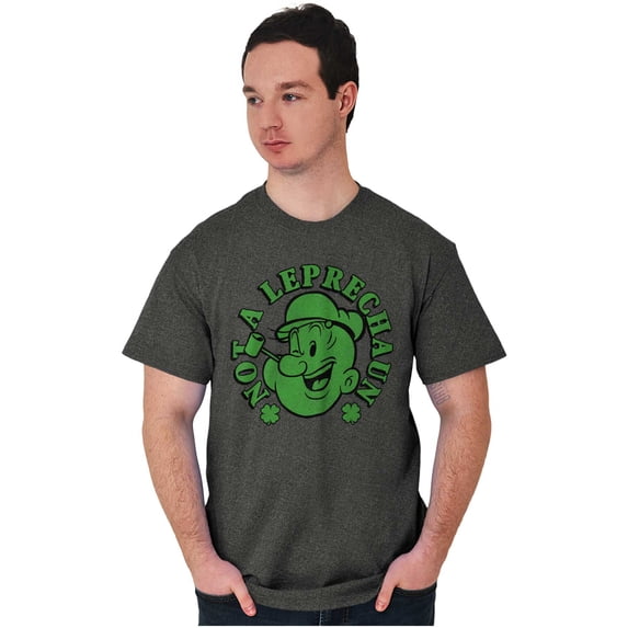 Popeye St Paddys Not A Leprechaun Unisex Plus Size Graphic Tee Brisco Brands 2X