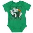 thumbnail image 1 of Popeye St Paddys Try To Pinch Me Romper Boys or Girls Infant Baby Brisco Brands 12M, 1 of 6