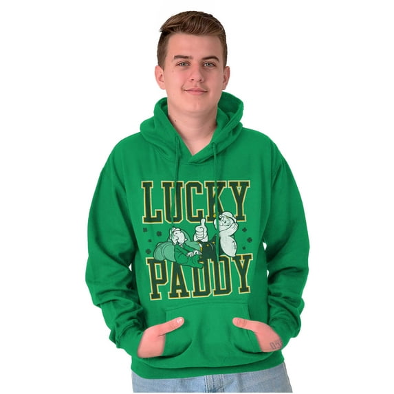 Popeye St Patricks Lucky Paddy Hoodie Hooded Sweatshirt Men Brisco Brands M