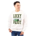 thumbnail image 1 of Popeye St Patricks Lucky Paddy Men's Crewneck Sweatshirt Brisco Brands X, 1 of 6