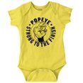 thumbnail image 1 of Popeye Strong To The Finish Flexing Romper Boys or Girls Infant Baby Brisco Brands 12M, 1 of 6
