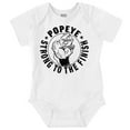 thumbnail image 1 of Popeye Strong To The Finish Flexing Romper Boys or Girls Infant Baby Brisco Brands 24M, 1 of 6