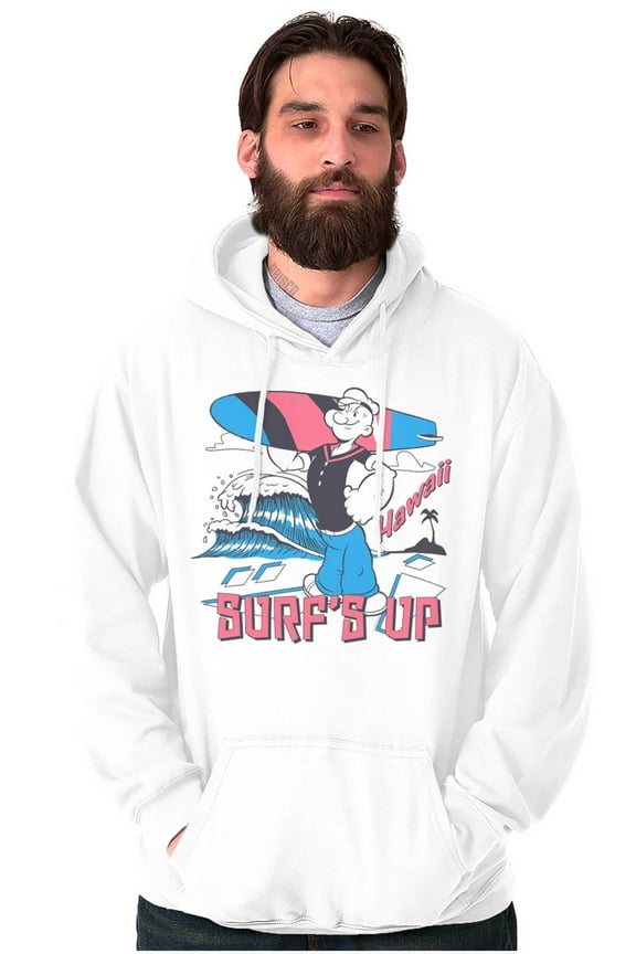 Surf's Up Hawaii Cartoon Hoodie Sweatshirt Women Men Brisco Brands S