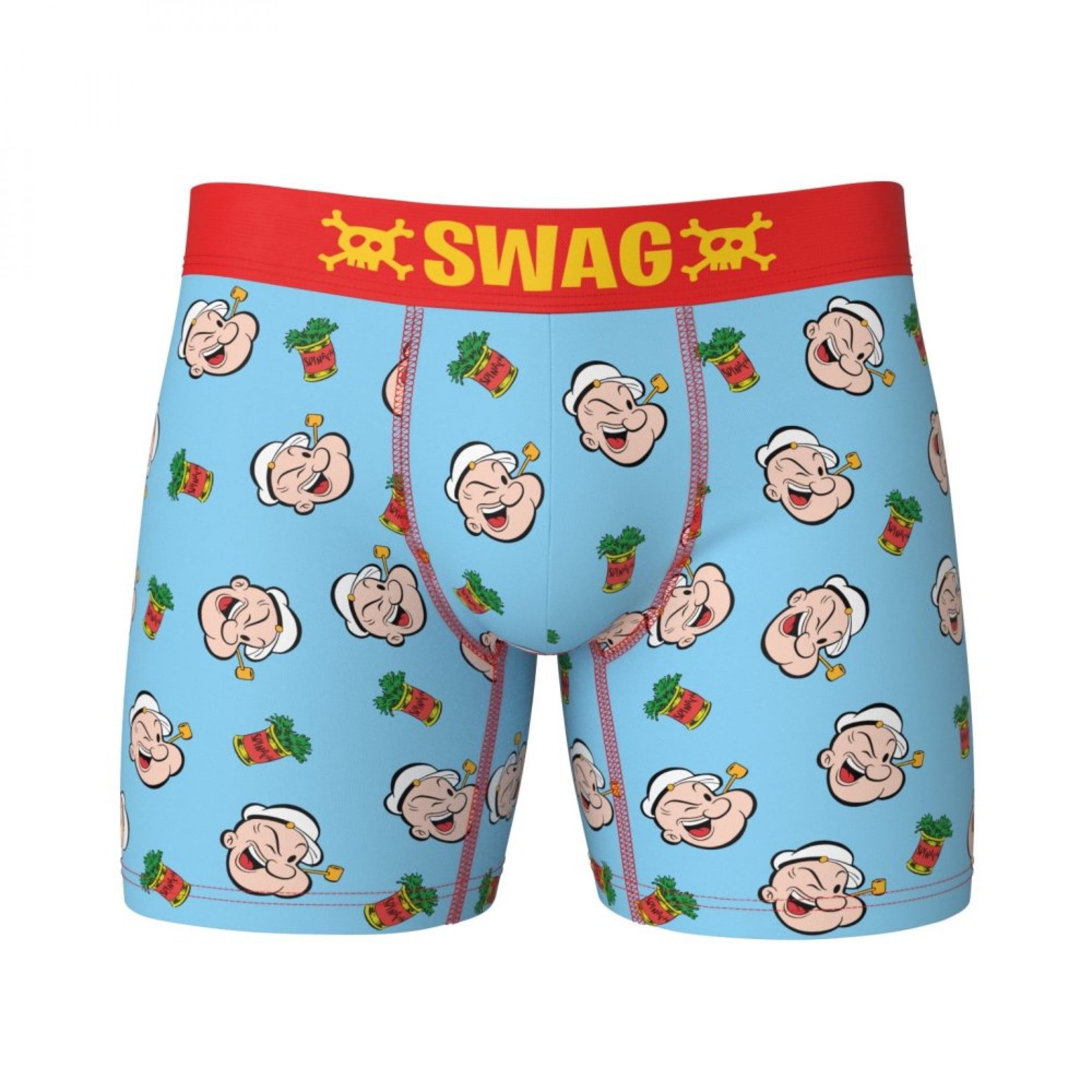 Popeye The Sailor Faces and Spinach Can AOP SWAG Boxer Briefs