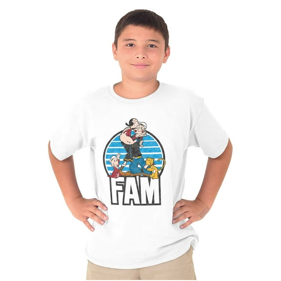 Popeye The Sailor Fam Adorable Family Crewneck T Shirts Boy Girl Teen Brisco Brands S