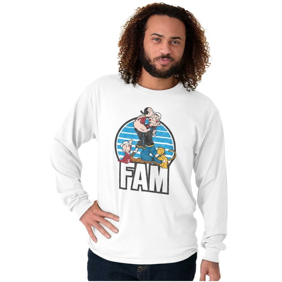Popeye The Sailor Fam Adorable Family Long Sleeve TShirt Men Women Brisco Brands S