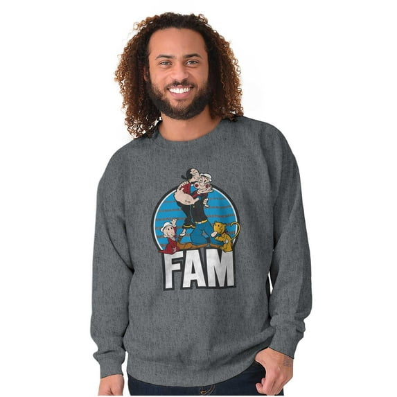 Popeye The Sailor Fam Adorable Family Sweatshirt for Men or Women Brisco Brands M