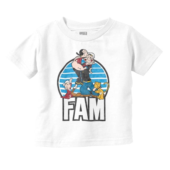 Popeye The Sailor Fam Adorable Family Toddler Boy Girl T Shirt Infant Toddler Brisco Brands 5T