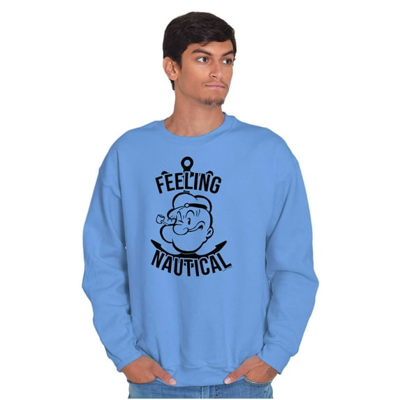 Popeye The Sailor Feeling Nautical Sweatshirt for Men or Women Brisco Brands X