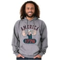 thumbnail image 1 of Popeye The Sailor Man America 1776 Unisex Plus Size Hoodie Brisco Brands 3X, 1 of 5