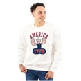 thumbnail image 1 of Popeye The Sailor Man America 1776 Unisex Plus Size Sweatshirt Brisco Brands 5X, 1 of 5