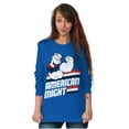 thumbnail image 1 of Popeye The Sailor Man American Might Long Sleeve TShirt Men Women Brisco Brands S, 1 of 6