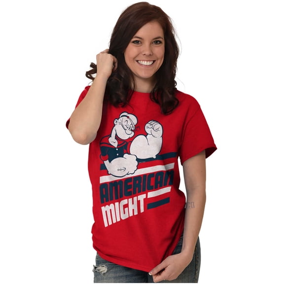 Popeye The Sailor Man American Might Men's Graphic T Shirt Tees Brisco Brands M