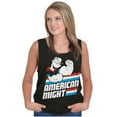thumbnail image 1 of Popeye The Sailor Man American Might Tank Top T Shirts Men Women Brisco Brands L, 1 of 6