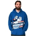 thumbnail image 1 of Popeye The Sailor Man American Might Unisex Plus Size Hoodie Brisco Brands 3X, 1 of 5