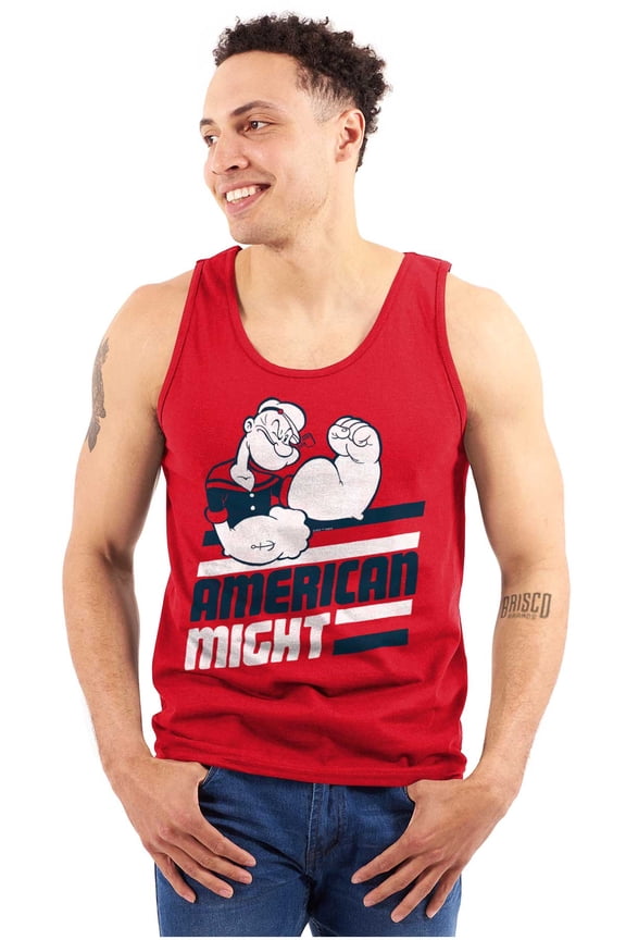 The Sailor Man American Might Unisex Plus Size Tank Top Brisco Brands 3X