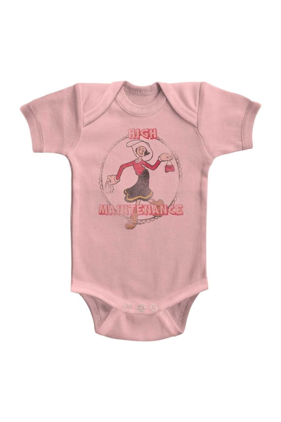 Popeye The Sailor Man Cartoon Character High Maintenance Infant Baby Snapsuit