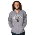 thumbnail image 1 of Popeye The Sailor Man Crush It Funny Zip Up Hoodie Men's Women's Brisco Brands S, 1 of 6