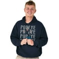 thumbnail image 1 of Popeye The Sailor Man On Repeat Retro Hoodie Sweatshirt Women Men Brisco Brands S, 1 of 6