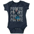 thumbnail image 1 of Popeye The Sailor Man On Repeat Retro Romper Boys or Girls Infant Baby Brisco Brands 12M, 1 of 6