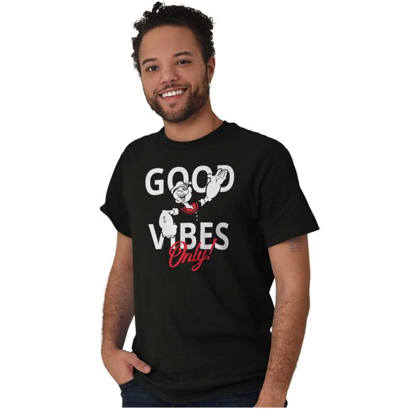 Popeye The Sailor Man Positive Quote Unisex Plus Size Graphic Tee Brisco Brands 2X