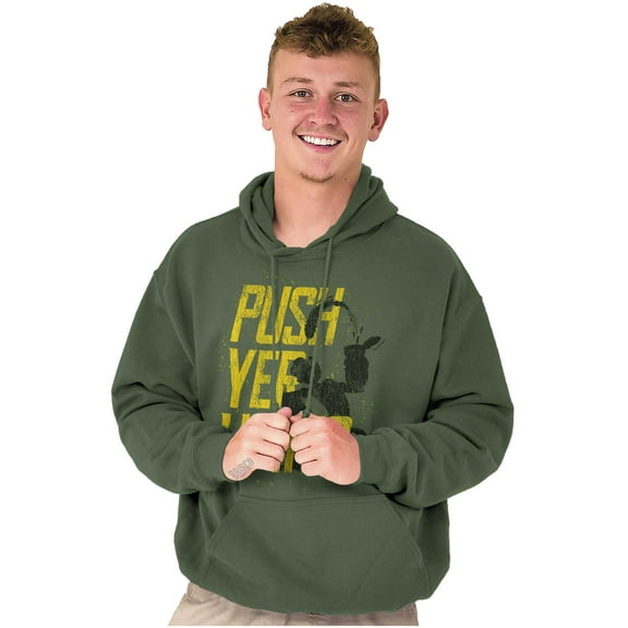 Popeye The Sailor Man Push Yer Limits Hoodie Sweatshirt Women Men Brisco Brands S