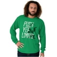thumbnail image 1 of Popeye The Sailor Man Push Yer Limits Long Sleeve TShirt Men Women Brisco Brands S, 1 of 6