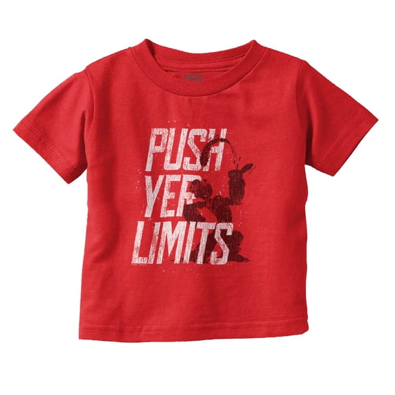 Popeye The Sailor Man Push Yer Limits Toddler Boy Girl T Shirt Infant Toddler Brisco Brands 5T