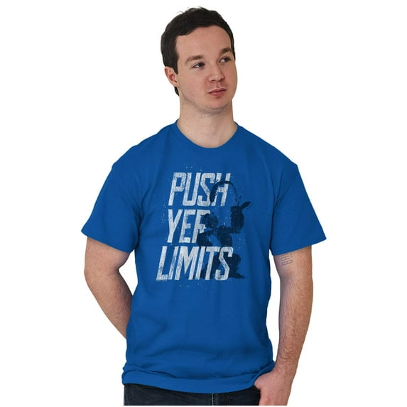 Popeye The Sailor Man Push Yer Limits Unisex Plus Size Graphic Tee Brisco Brands 2X