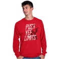 thumbnail image 1 of Popeye The Sailor Man Push Yer Limits Unisex Plus Size Long Sleeve Shirt Brisco Brands 2X, 1 of 3