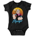 thumbnail image 1 of Popeye The Sailor Man Retro Sunset Romper Boys or Girls Infant Baby Brisco Brands 18M, 1 of 6