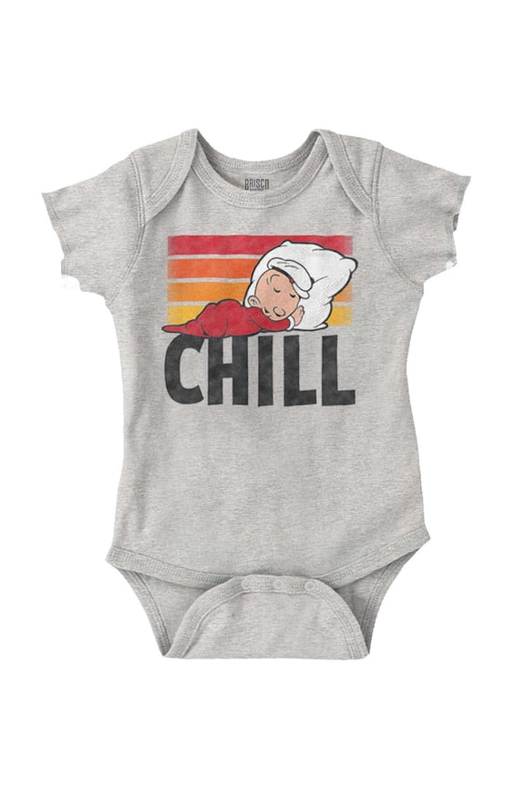 Popeye The Sailor Man Sleeping Chill Romper Boys or Girls Infant Baby Brisco Brands 24M