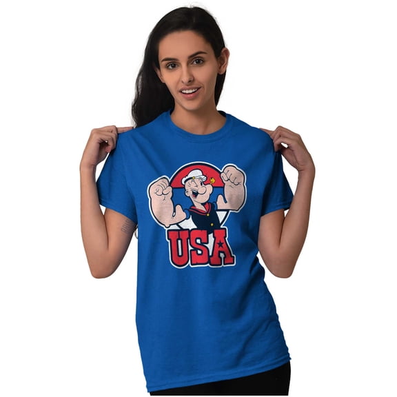 Popeye The Sailor Man USA Muscle Men's Graphic T Shirt Tees Brisco Brands S