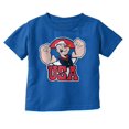 thumbnail image 1 of Popeye The Sailor Man USA Muscle Toddler Boy Girl T Shirt Infant Toddler Brisco Brands 4T, 1 of 6