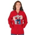 thumbnail image 1 of Popeye The Sailor Man USA Muscle Zip Up Hoodie Men's Women's Brisco Brands X, 1 of 6