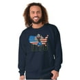 thumbnail image 1 of Popeye Thumbs Up USA American Flag Sweatshirt for Men or Women Brisco Brands S, 1 of 5